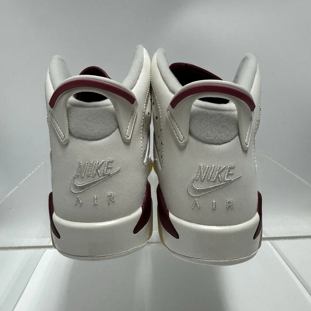 Brand New Air Jordan 6 VI Retro OG BG Off White/New Maroon 836342-115 Size 6.5 Y